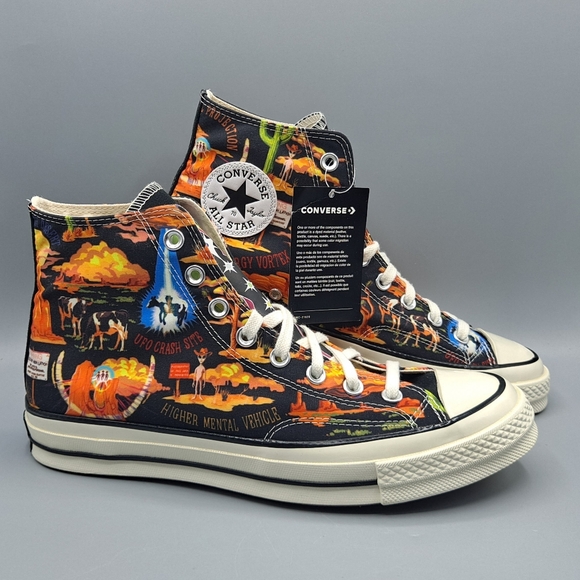 New Converse Chuck 70 Hi Tops TWISTED RESORT UFO Crash Site Rare Women's Shoes - Picture 1 of 10